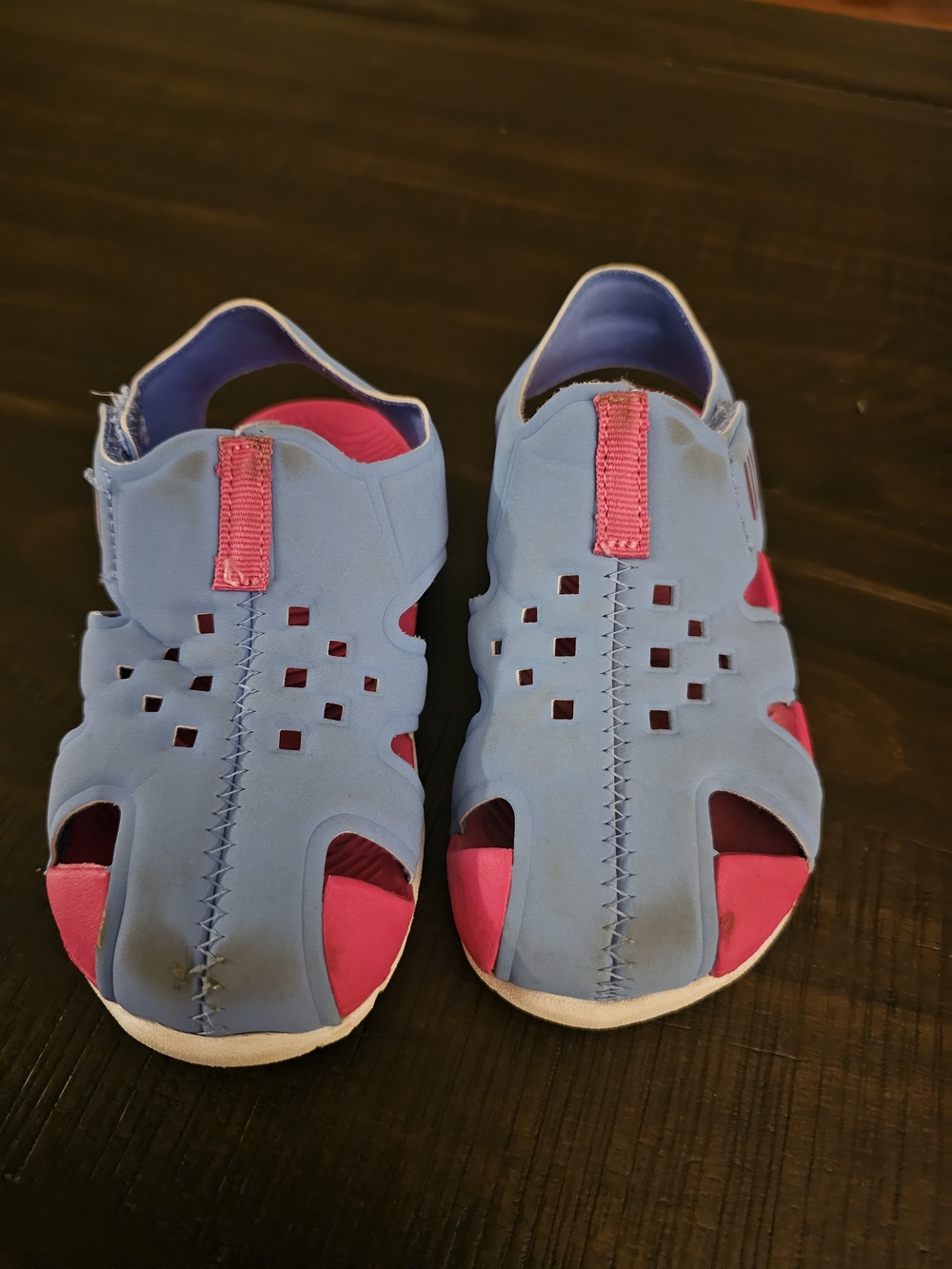 wonder nation Blue and Pink Kids Water Sandals